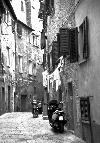 Image from small alley in Volterra - Southern Tuscany,