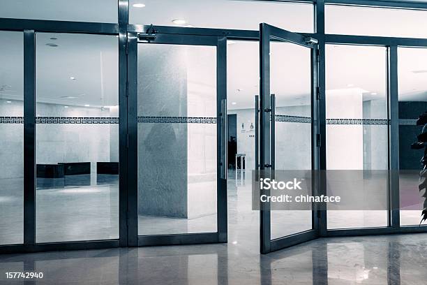 Entrance Of Modern Architecture Stock Photo - Download Image Now - Door, Glass - Material, Building Exterior