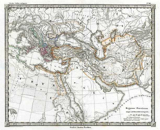 istock Antique Map of the Persian Empire 157742969
