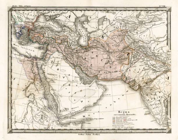 istock Antique Map of Alexander the Great's Empire 157742981