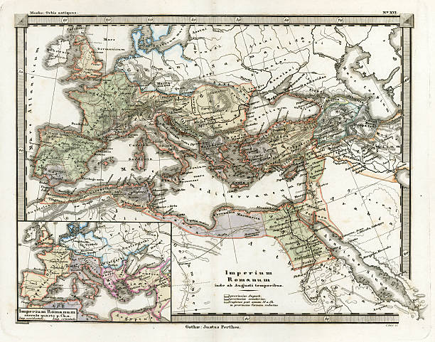 istock Antique Map of the Roman Empire 157743115