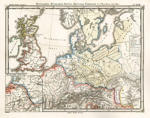 istock Antique Map of the Roman Empire 157743119
