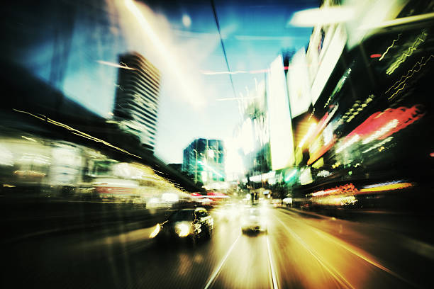 車での移動 - taxi city life toronto ontario ストックフォトと画像