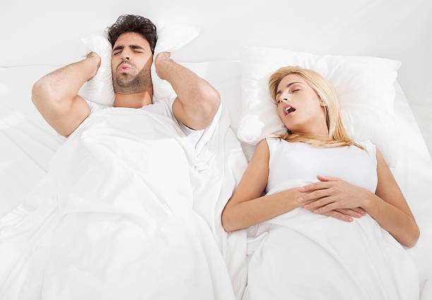 Couple In Bed stock photo