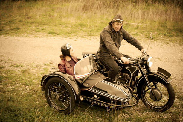 istock Motorcycle with Sidecar - 1935 Style 157743179