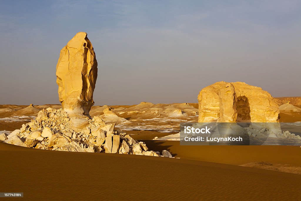 Sahara Desert - Lizenzfrei Abenddämmerung Stock-Foto