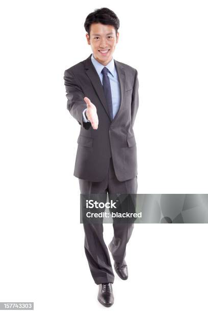 Asian Businessman Handshake Stock Photo - Download Image Now - Handshake, Suit, Businessman