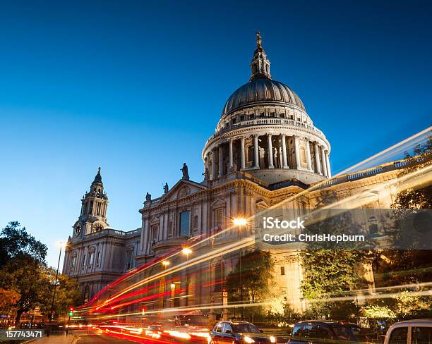 St Pauls Cathedral London England Stock Photo - Download Image Now - London - England, Architectural Dome, Blurred Motion
