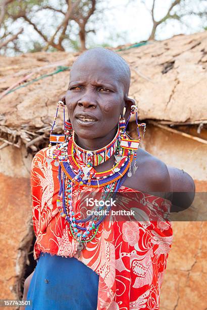 Old Maasai Woman With One Blind Eye Stock Photo - Download Image Now - Kenya, Adult, Africa