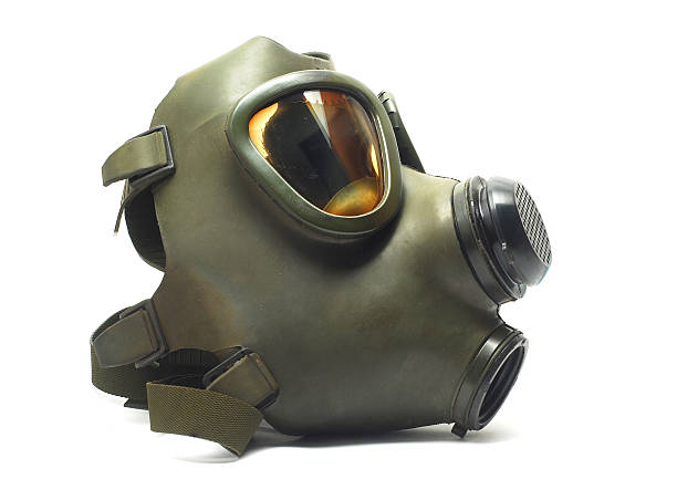 máscara de gas - face mask dustmask gas isolated fotografías e imágenes de stock