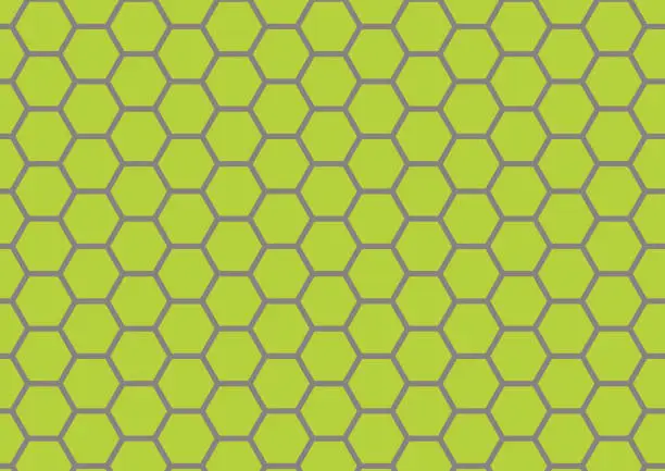 Vector illustration of honeycomb pattern hexagon