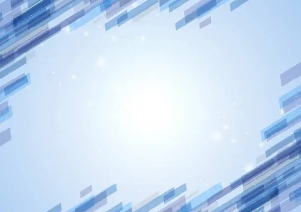 Vector illustration of light blue digital frame background