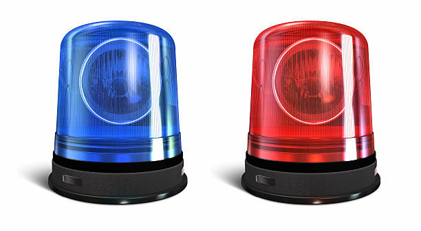 Emergency lights stock photo