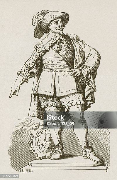 Gustavus Adolphus Von Schweden Stock Vektor Art und mehr Bilder von Adolf Hitler - Adolf Hitler, Asiatischer Holzschnitt, Barock