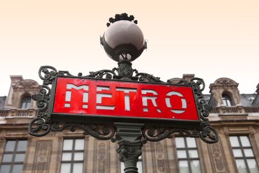 Paris Metro Sign, France