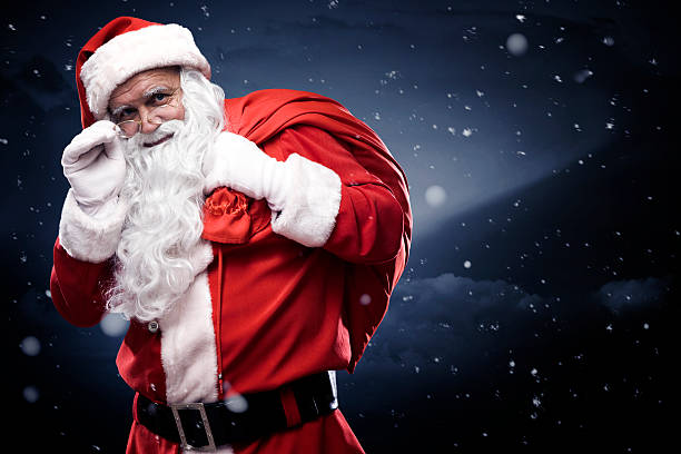 サンタクロース - santa claus gift snow sack ストックフォトと画像