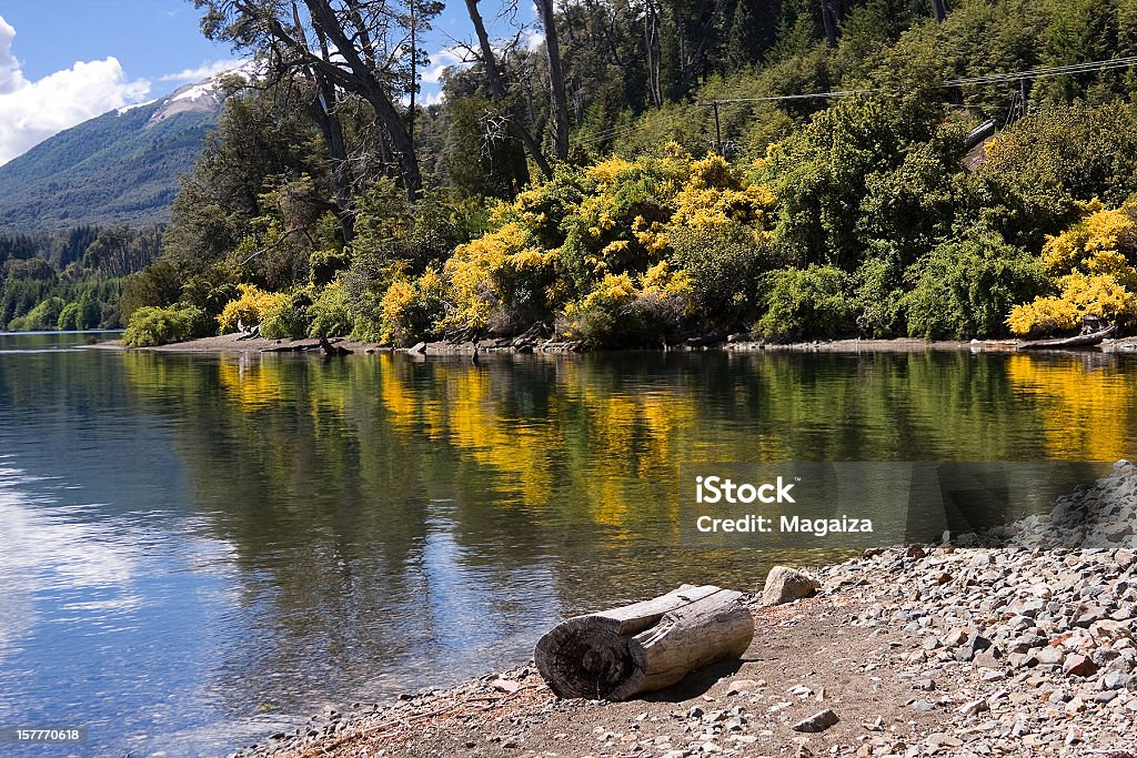 Strand des Sees Nahuel Huapi - Lizenzfrei Villa la Angostura Stock-Foto