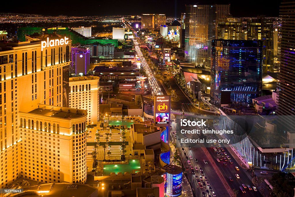 Aerial photograph of the Las Vegas Strip  Aerial View Stock Photo