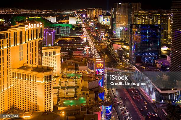 Aerial Photograph Of The Las Vegas Strip Stock Photo - Download Image Now - Aerial View, The Strip - Las Vegas, Color Image