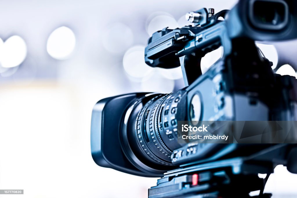 Professionale videocamera HD in studio - Foto stock royalty-free di Telecamera