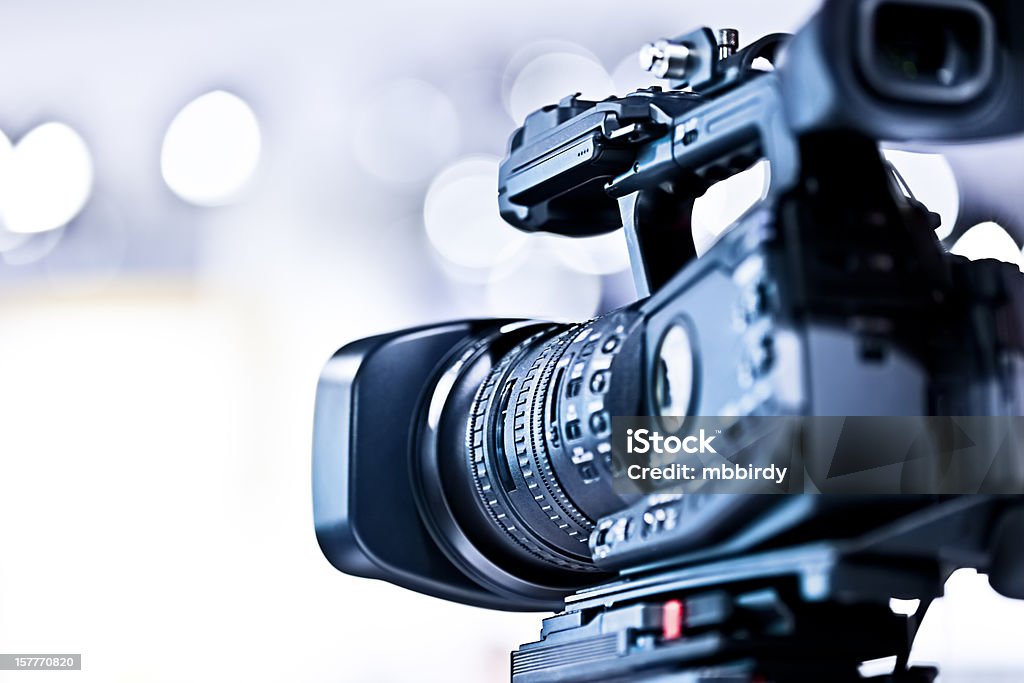Antecedent logo get together Professional Hd Video Camera In Studio Stock Photo - Download Image Now -  Television Camera, Filming, Studio - Workplace - iStock