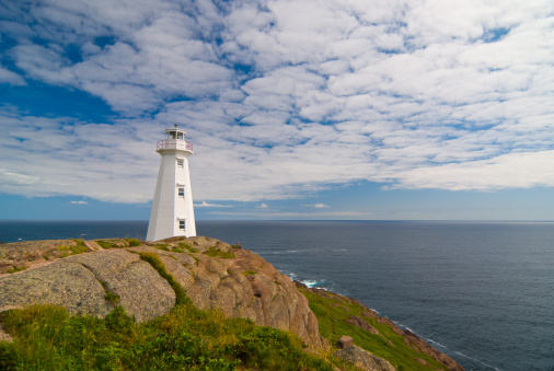 The most easterly point in North America, Cape Spear served as a strategic location for a lighthouse in the eighteenth century and a military fort in the nineteenth century. Since 1836, the site has been home to the oldest surviving lighthouse in Newfoundland. Restored to its original appearance, the lighthouse interprets the life of a 19th century lightkeeper and his family. Visitors will also learn about the changes in lighthouse responsibility and upkeep. At the tip of Cape Spear are the remains of Fort Cape Spear. 