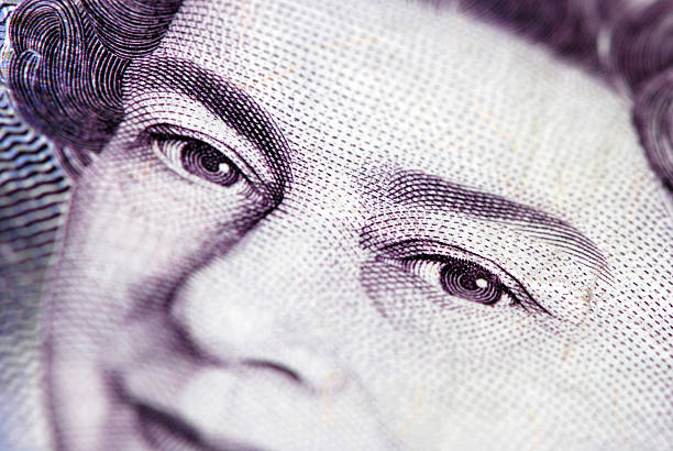 Liverpool, England - September 19, 2009 - British currency with Queen Elizabeth II.
