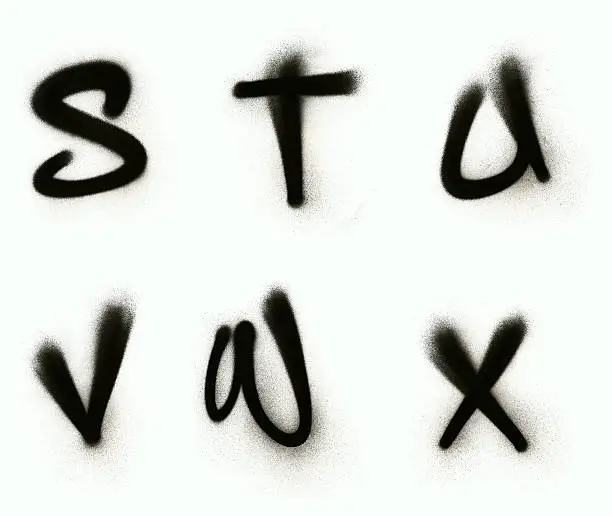 Photo of Graffiti alphabet S - X