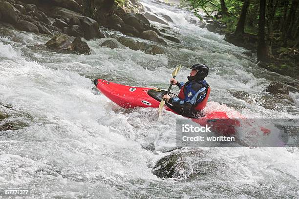 카약 중 Smoky Mountains 개틀린버그에 대한 스톡 사진 및 기타 이미지 - 개틀린버그, 강, 결심