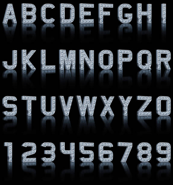 istock Glamour Alphabet On Black 157771389