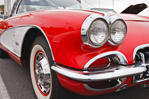 Classic Corvette stock photo