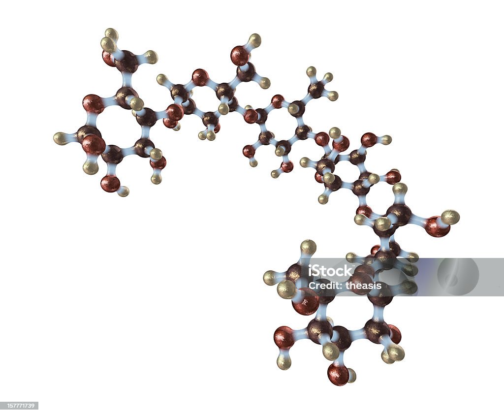 Modelo de celulose - Royalty-free Molécula Foto de stock