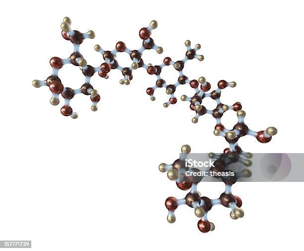 Modelo De Celulose - Fotografias de stock e mais imagens de Molécula - Molécula, Carboidrato, Hidrato de carbono