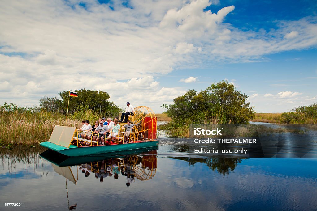 air Boot in die florida everglades - Lizenzfrei Everglades-Nationalpark Stock-Foto
