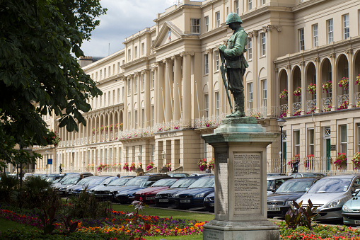 Monument of Adam Mickiewicz in Warsaw, Poland