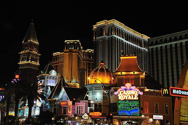 The world famous Las Vegas Strip city skyline