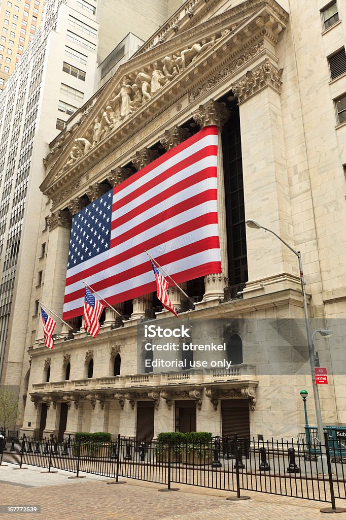Wall Street-New York - Foto stock royalty-free di Affari