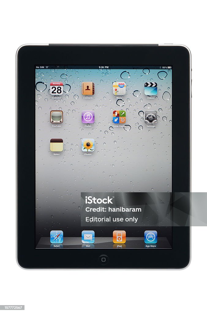 Apple iPad 3 g Wi-Fi com Traçado de Recorte. - Foto de stock de 3G royalty-free