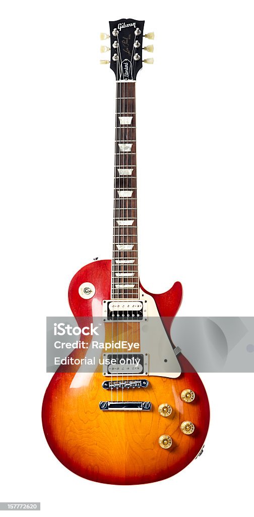 Gibson Les Paul Standard Electric Guitar Stock Photo - Download Image Now - Guitar, Guitar, White Background - iStock