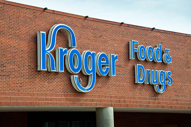 Kroger Supermarket Signage stock photo