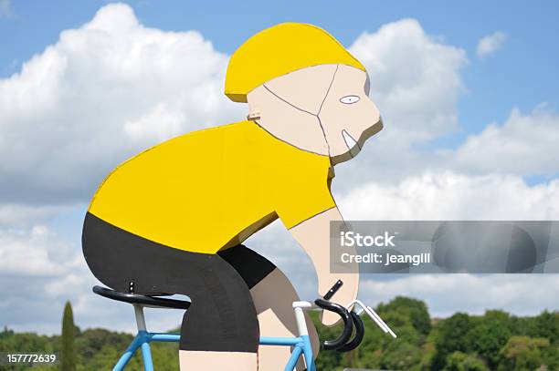 Yellow Jersey Winning Cyclist Stock Photo - Download Image Now - Tour de France, Yellow Jersey - Cycling Vest, Cycling