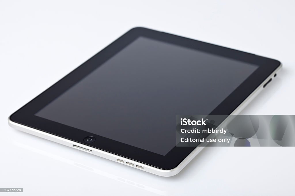 Apple iPad isolato su bianco - Foto stock royalty-free di PC Ultramobile