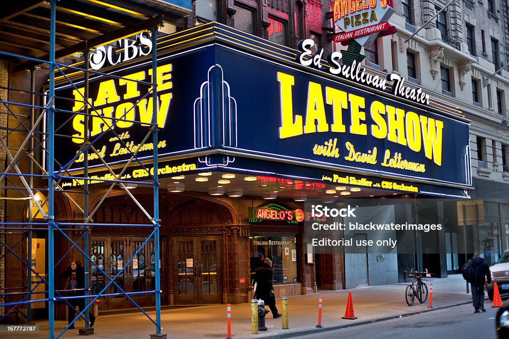 Ed Sullivan Theater Facade  Broadway - Manhattan Stock Photo