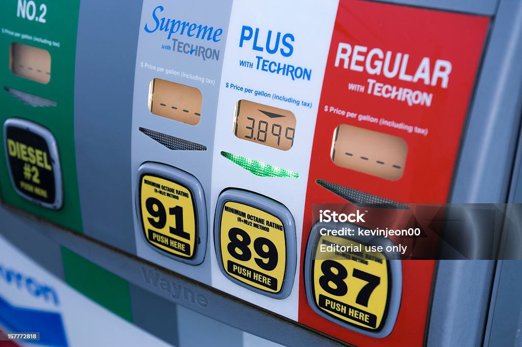 Chevron - Foto de stock de Bomba de Combustível royalty-free