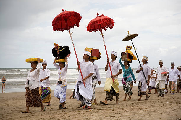 Balinese culture is a vibrant blend of Hinduism, animism, and local customs, deeply ingrained in daily life and expressed through art, rituals, and a strong sense of community.