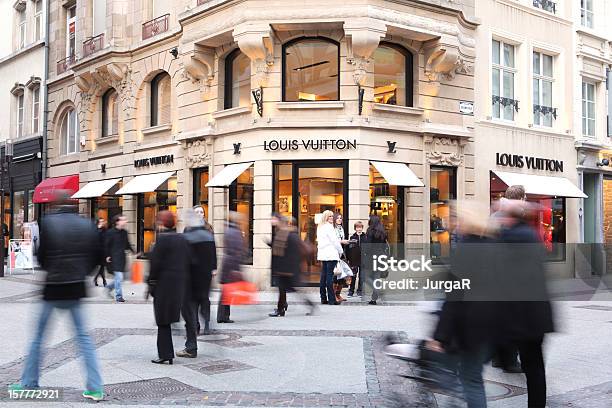 People Passing By A Louis Vuitton Store Stock Photo - Download Image Now - Luxembourg City - Luxembourg, Luxembourg - Benelux, People