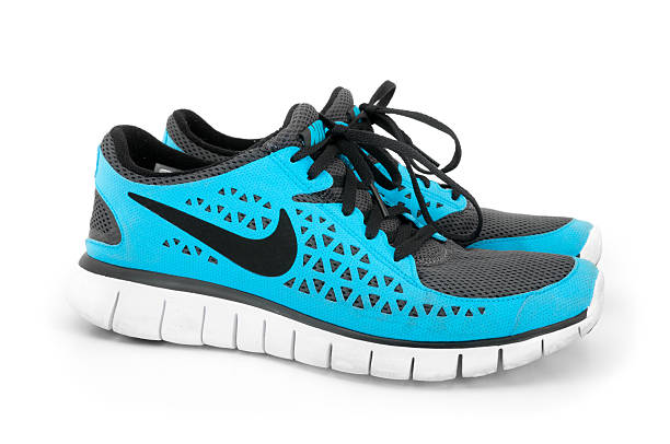 Nike Free Run+ Men's Running Shoe Isolated on White stock photo