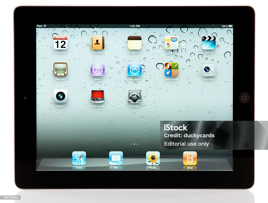 Apple iPad 2 Wi-Fi с обтравочным контуром - Стоковые фото GAFAM роялти-фри