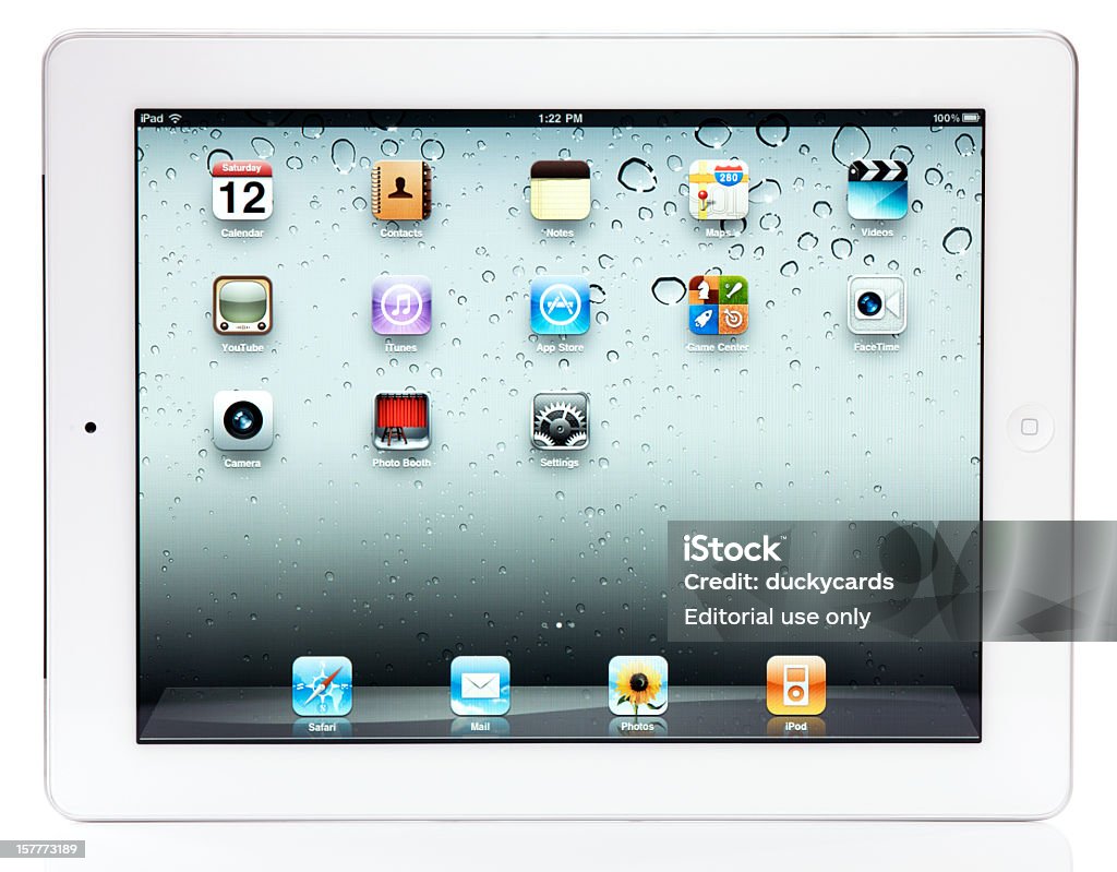 Apple iPad 2 Wi-Fi i 3 g z OBRZYNEK Ścieżki - Zbiór zdjęć royalty-free (Bez ludzi)