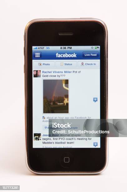 Iphone 3 G Facebook 앱 0명에 대한 스톡 사진 및 기타 이미지 - 0명, Apple Computers, iPhone